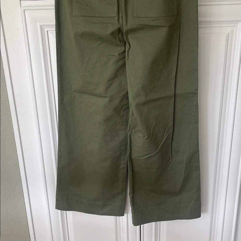 On 34th Women's High-Rise Wide-Leg Chino Pants Green size 2 - Picture 9 of 16